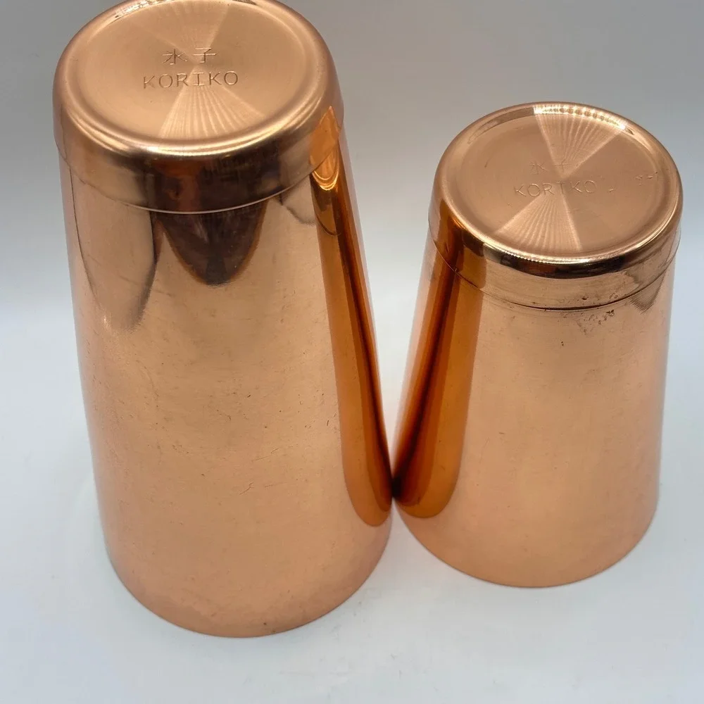 Empress 1908 Gin Koriko Copper Weighted Boston Cocktail Shaker Set 2 Piece